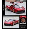 1/32 Pagani Huayra BC Supercar Alloy Muscle Car Model Sound and Light Pull Back Children's Toy Collectibles Birthday Gift