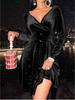 Women's New V-Neck Long Sleeve Fashion Sexy Evening Dress Dress Women's Clothing
