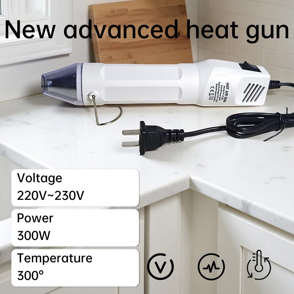 220V Hot Air Gun Electric Hot Dryer Mini Heat Gun 300W DIY Welding Blower For Crafts Shrink Tubing Car Wrap Mobile Phone Repair