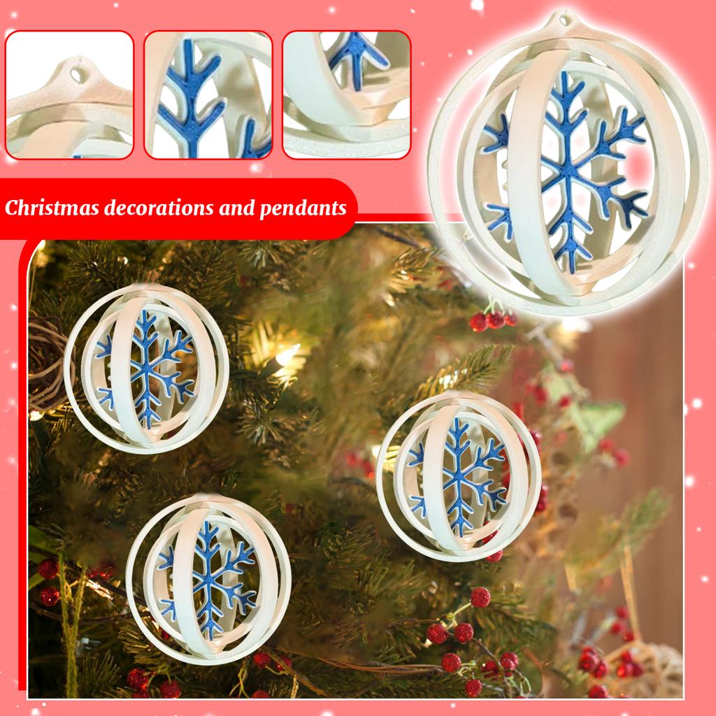 Christmas Hollow Snowflake Decorations, Christmas Tree Decorations