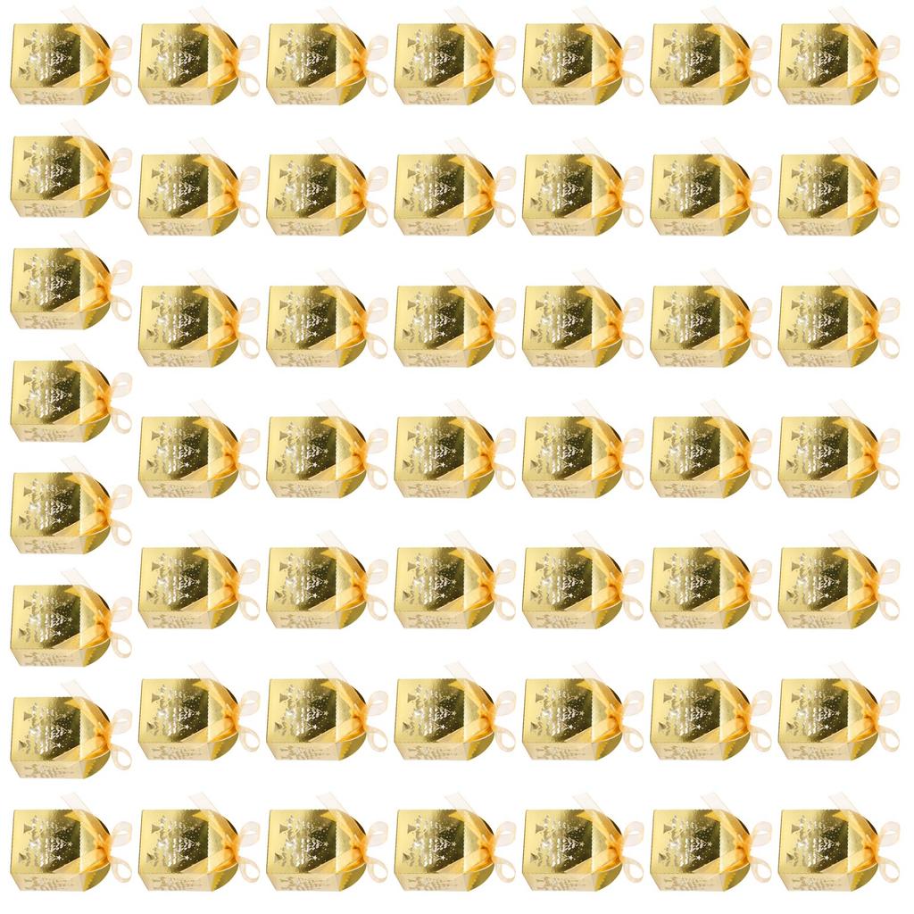 50 Stück Süßigkeitenboxen für Feiertagsfeiern und Geschenkverpackung Geburtstagsfeier Süßigkeiten Aufbewahrungsbox Organizer für Süßigkeiten