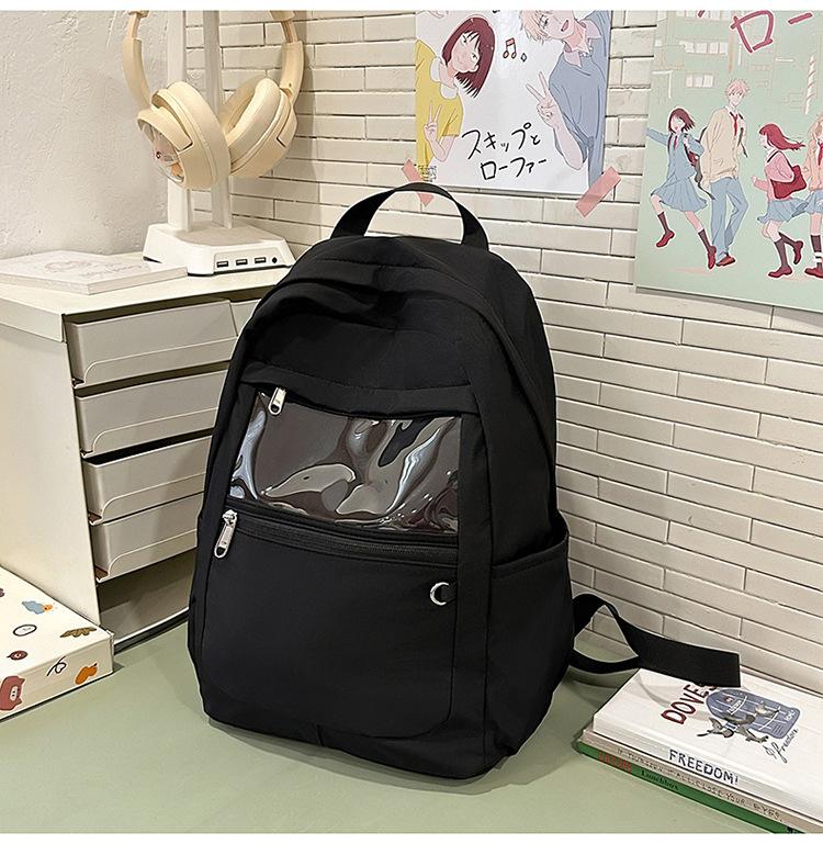 

School bag summer Korean ins sweet girl transparent pain high value junior high school