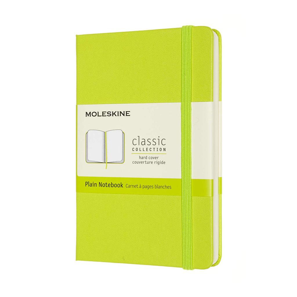 Moleskine Notebook Classic Notebook Hard Cover Plain Pocket Size X Lemon Green QP012C2 (9cm 14cm)