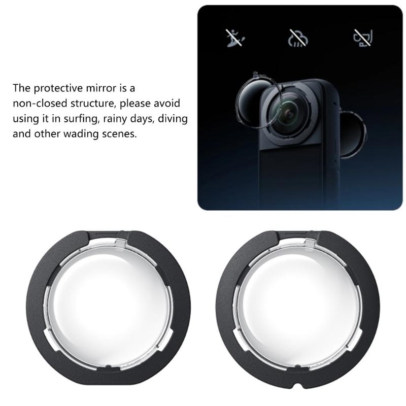Protective Lens Cover Lens Shield Clear Imaging for 360 X3 Action Camera Easy to Remove Scratch Resistant Lens Protector