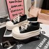 Soft leather version~ shell head casual shoes ugly cute big head bread shoes board shoes little white shoes small women's shoes Korean version ins