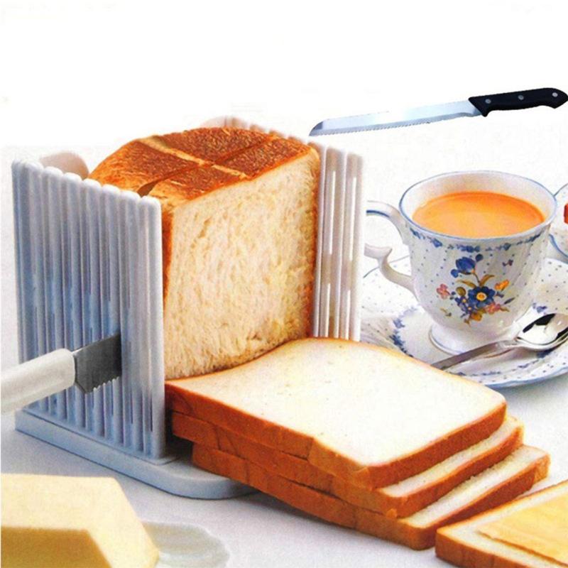 Rectangle Bread Slicer Cutter Mold Toast Loaf Cutting Pro Bread Slicer Cutter Mold Maker Slicing Guide Loaf Kitchen Tools Ship