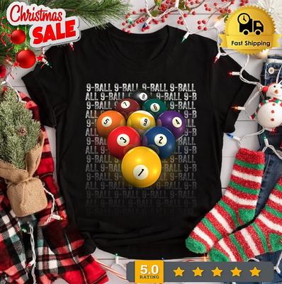 2025/9-Ball Pool Accessory T-Shirt Size S-5XL Unisex T-Shirt