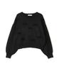 Proportion Body Dressing Ribbon Knit Pullover Black x Black Women's Sweater,