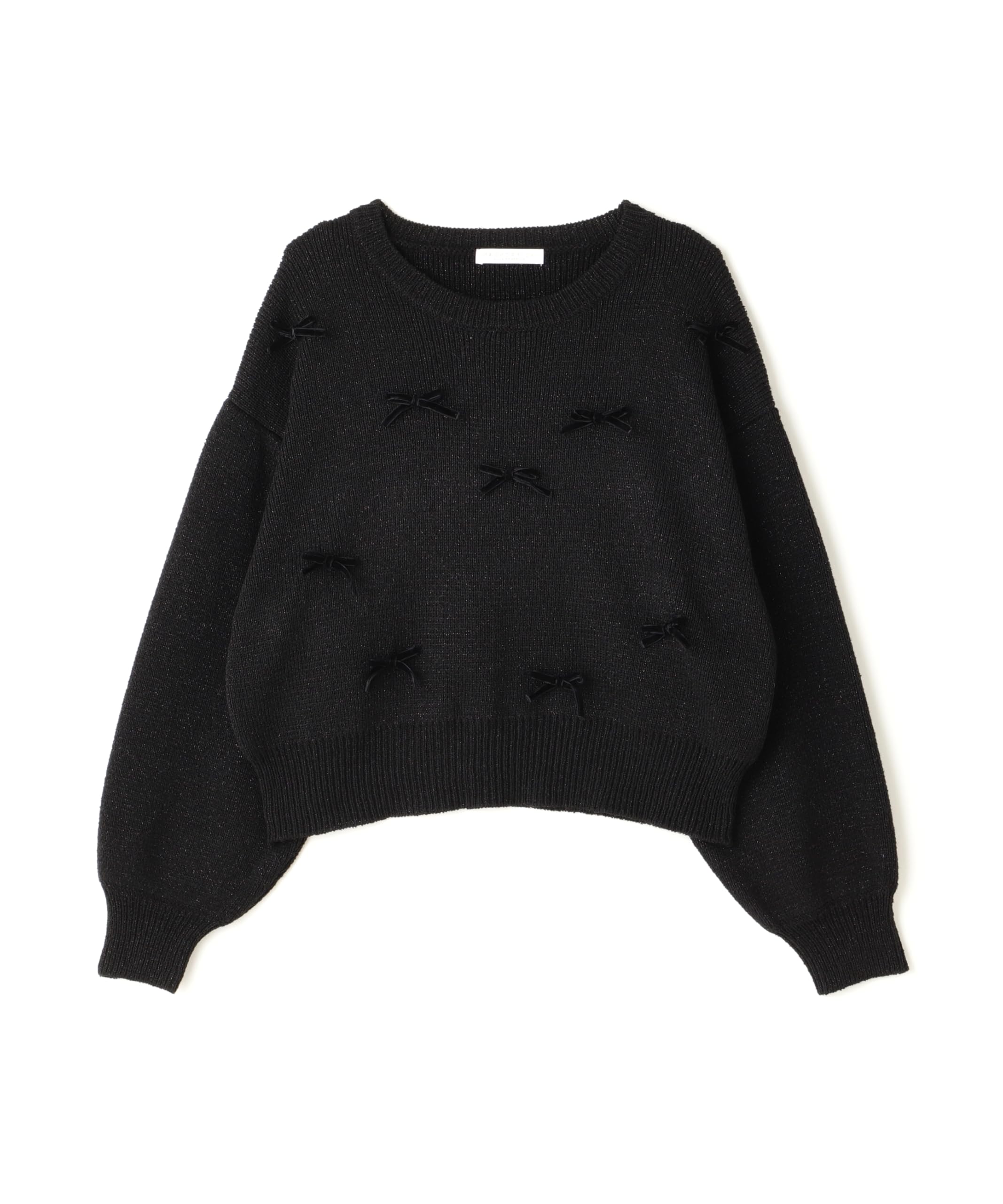 

Proportion Body Dressing Ribbon Knit Pullover Black x Black Women s Sweater,