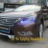 LED Headlight Assembly for 12-14 Sylphy: Daytime Running, Flowing Turn Signals