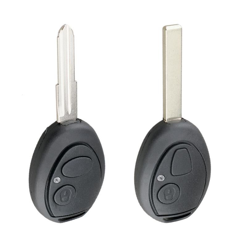 2 Buttons Car Remote Key Shell Uncut Blade Fit For Sport Lr3 Discovery Bmw Mg Mini Cooper