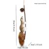 Cute Realistic Plush Squirrel Christmas Hanging Ornaments Pinecone Fluffy Tail Tree Party
