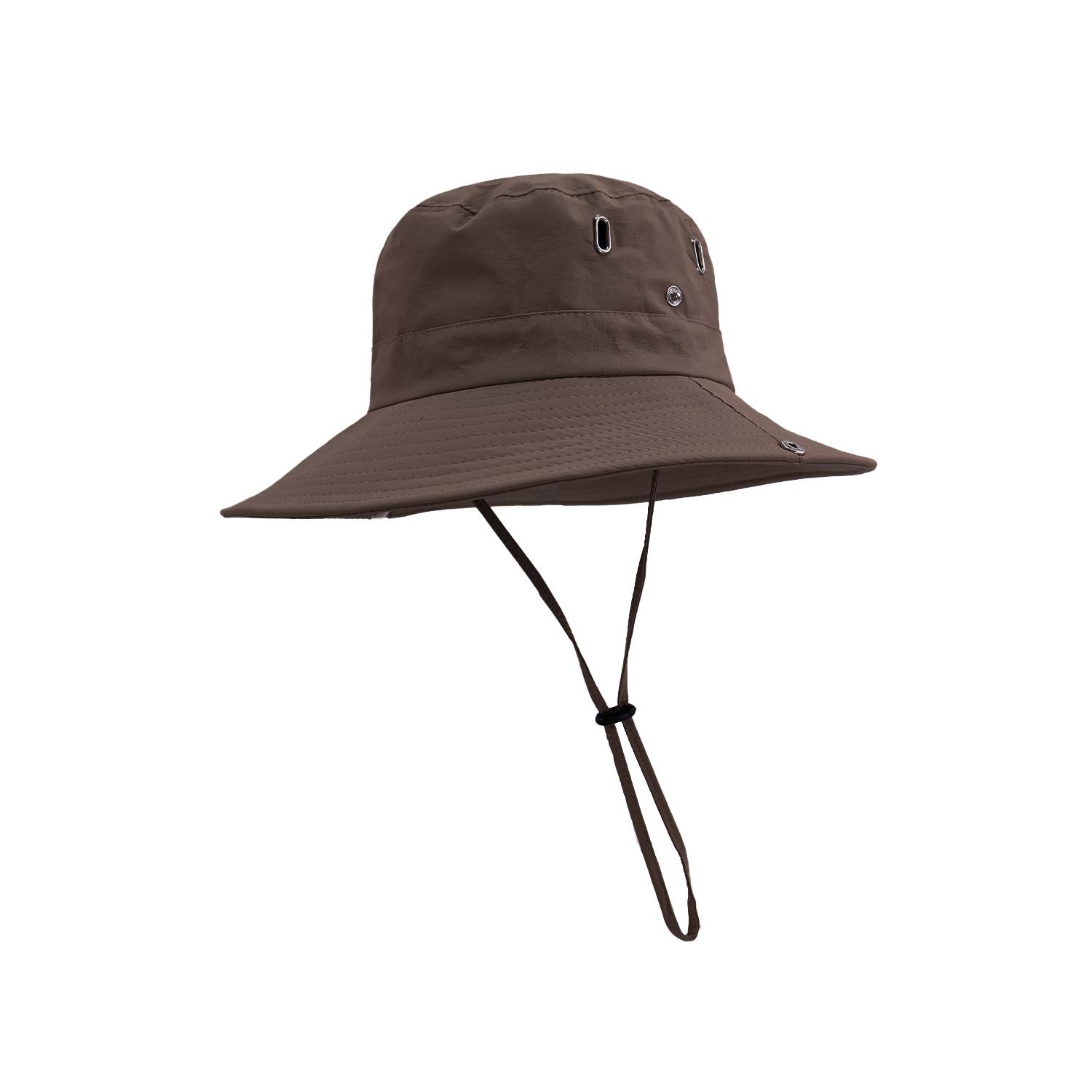 

Рыбацкая шляпа с завязками для мужчин и женщин, универсальная, дышащая, солнцезащитная, для активного отдыха, альпинизма, рыбалки, ковбойская шляпа бренда Tide темно-коричневого
