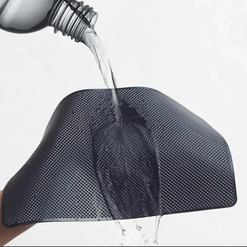 Car Panel Anti-Slip Mat - Sticky PVC Heat-Resistant Pad for Sunglasses/Phone Holder (Interior Style)