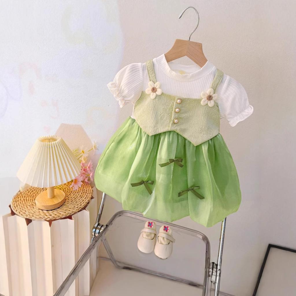 Girls Princess Dress Spring Autumn Tulle Tutu Skirt Kids Elegant Party Gown Children Casual Long Sleeve Clothing