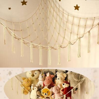 Large Plush Toy Hammock Net for Stuffed Animal Storage In Children's Bedrooms