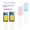 iPhone 12 MagSafe Silicone Protective Cover with Hand Strap for Mobile Power Shell