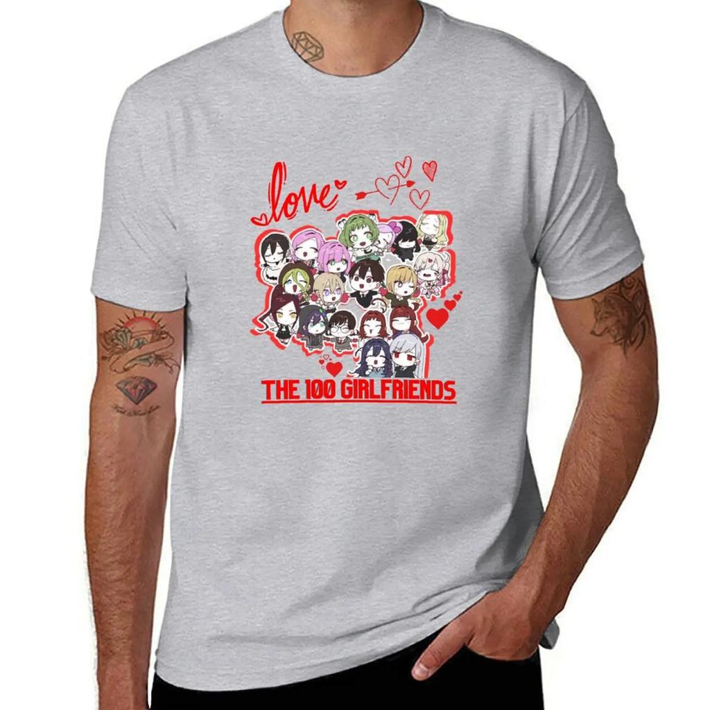 100 Girlfriends Who Really Love You kimi no Koto ga Daidaidaidaidaisuki anime arth TShirt customizeds mens workout shirts