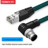 Industrial M12 To RJ45 High-Flex Shielded Network Cable