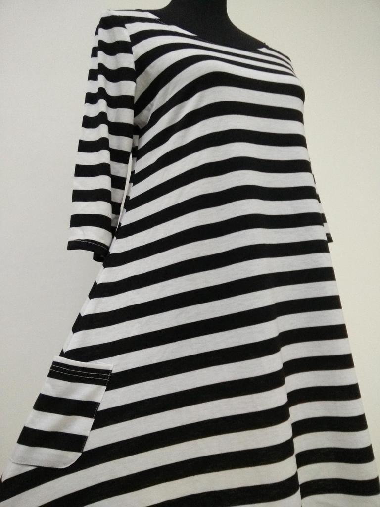 Charming Parent-child Dress Clothes Set Featuring Striped Half Sleeve Baby Girl Dress