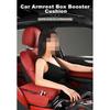 Car Armrest Box PU Leather Center Console Heighten Cushion Arm Rest Mat W/Pocket