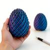 3D Printed Twisting Egg Toy Stress Relief Spiral Egg Toy Articulated Rotating Egg Fidget Spinner Desk Toy Easter Basket Stuffers Party Favors