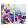 Plaque de protection en verre pour cuisinière 2x30x52 Fleurs
