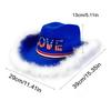 LOVE Homburg Cowboy Hats with Unique Feather Fedoras Hat Top Hat Classical Porkpie Hat for Boy Men Hat Theme Party