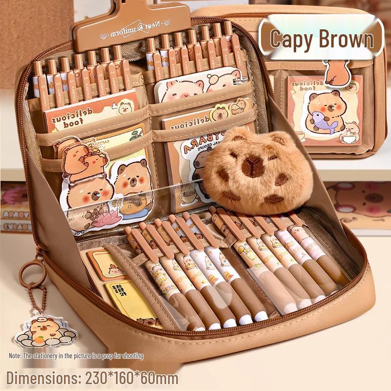 2026 Girls' Pencil Case: Stylish, High-Capacity Stationery Box Set for Primary & Junior High Students