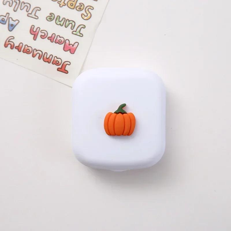 1PC Contact Lenses Box Cute Travel Kit Pocket Mini Contact Lens Case Travel Kit Easy Carry Mirror Lenses Box Container