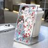 Rote Rosen und Weiße Orchideen Muster Transparenz Handyhülle für iPhone 14 15 16 13 12 11 17 Pro Max 12 13 Mini Weiche Hülle