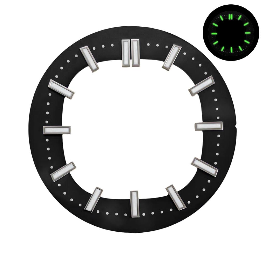 30.5mm Dial For Nautilus NH35/NH36 Hollow Green luminous Indexes Fit Automatic Movement Modified Skeleton Watch Accessorie Parts