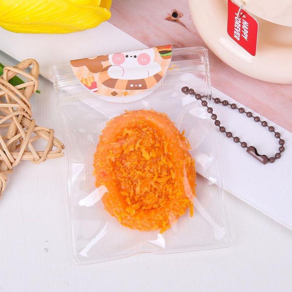 Bread Crumbs Squeeze Hamburger Toy Slow Rebound Cute Food Pinch Toy Fried Food Pinch Toy  Adults