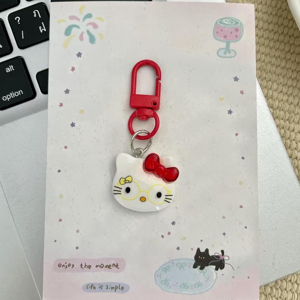 Cute Cat Pendant Keychain for Backpacks - Skirt Kitten Charm & Best Friend Gift