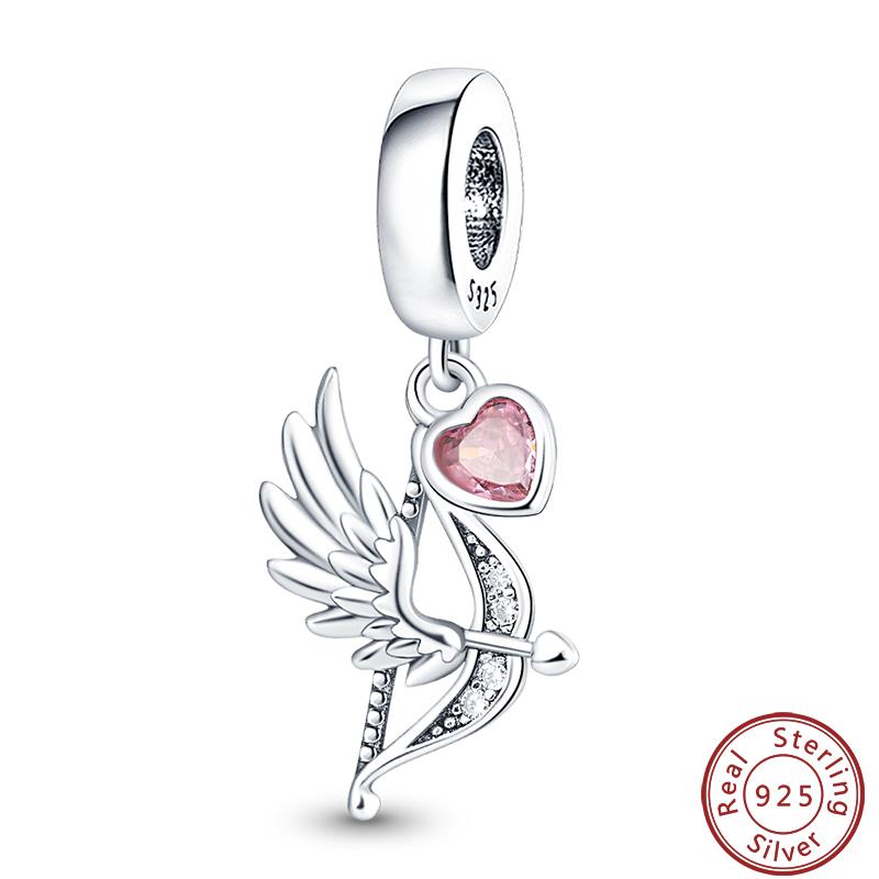 Copper Sincere Emotions Multiple Styles Heart-Shaped Romantic Charms Beads 3Mm Diy Fine Jewelry Making