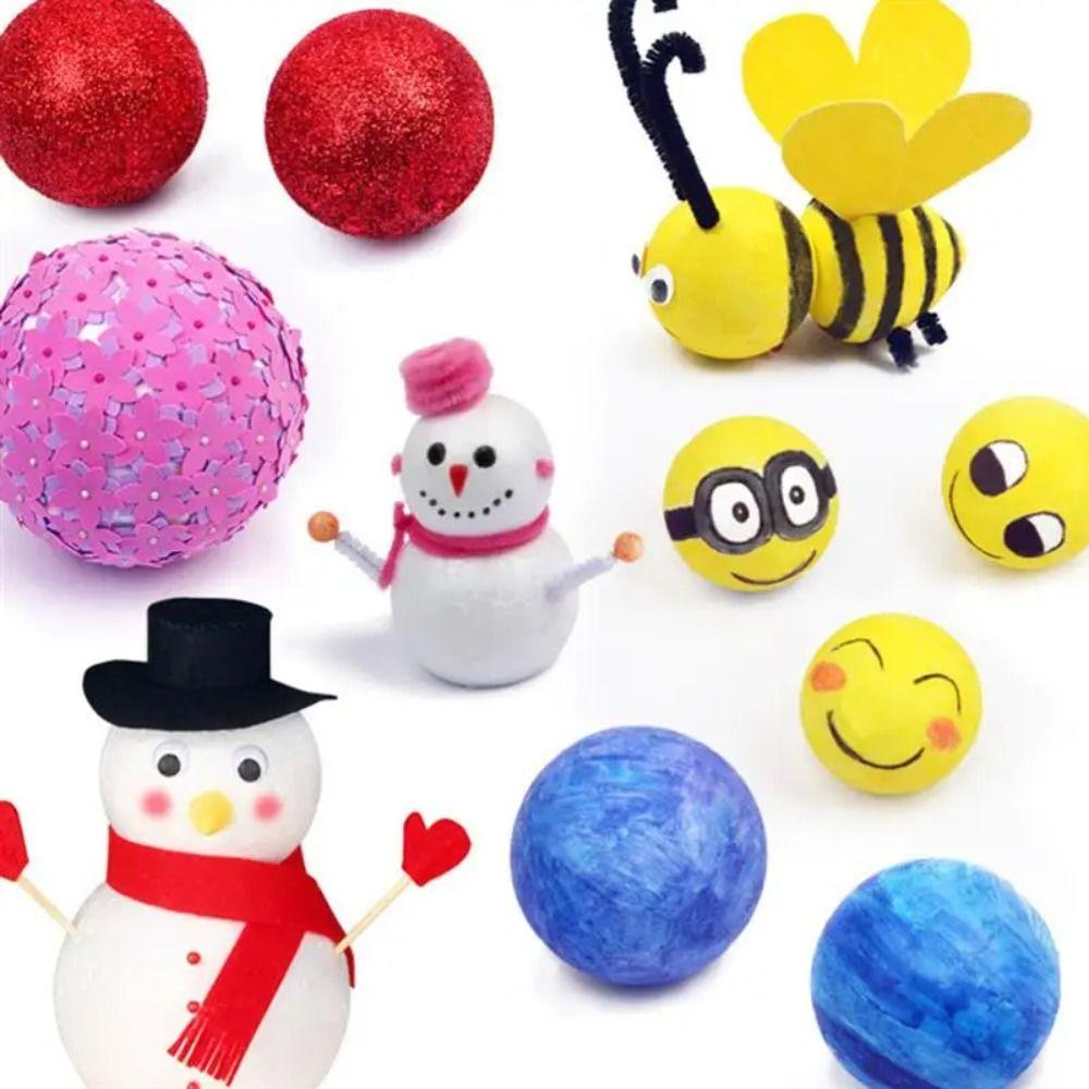 Mini Foam Balls Polystyrene Christmas Ornaments Crafts Christmas Balls  Holiday