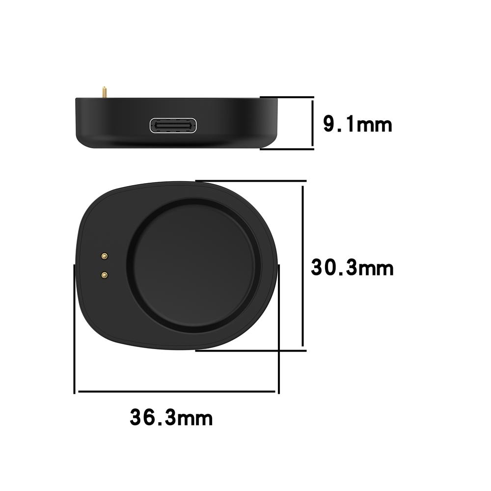 Caricabatterie per Amazfit Active3 Premium/Active Max Balance 2A2429/T-Rex 3 Smart Watch Base di Ricarica USB Cavo Magnetico Cinturino Accessori per Orologio