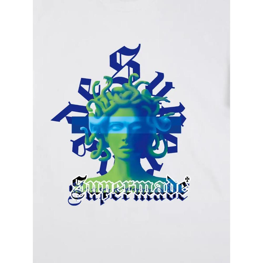 Medusa Vintage Graphic Cotton T-shirt Unisex Women Men Print Summer Fashion Big Size Top Casual Short Sleeve Classic Tee