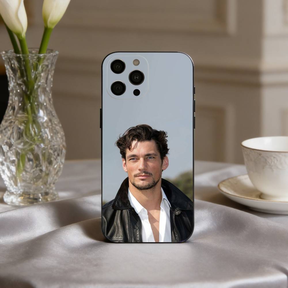

Model D-David G-Gandy-Y Phone Case For iPhone 17,16,15,14,13,12,11 Plus,Pro Max,XS,Soft Silicone Black Cover iPhone17