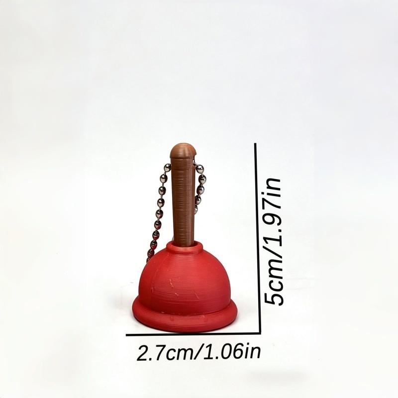 

1/2Pcs Calming Keychain Keys Finger Button Anti-Stress Toys Toilet Poop Keyring Bag Hanging Fingertip Clicker Decompression Toy