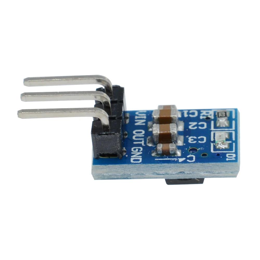 10pcs 5V To 3.3V DC-DC Step Down Power Supply Buck Module AMS1117 800MA Automatic Adjustable Boost Board Start Limit Voltage