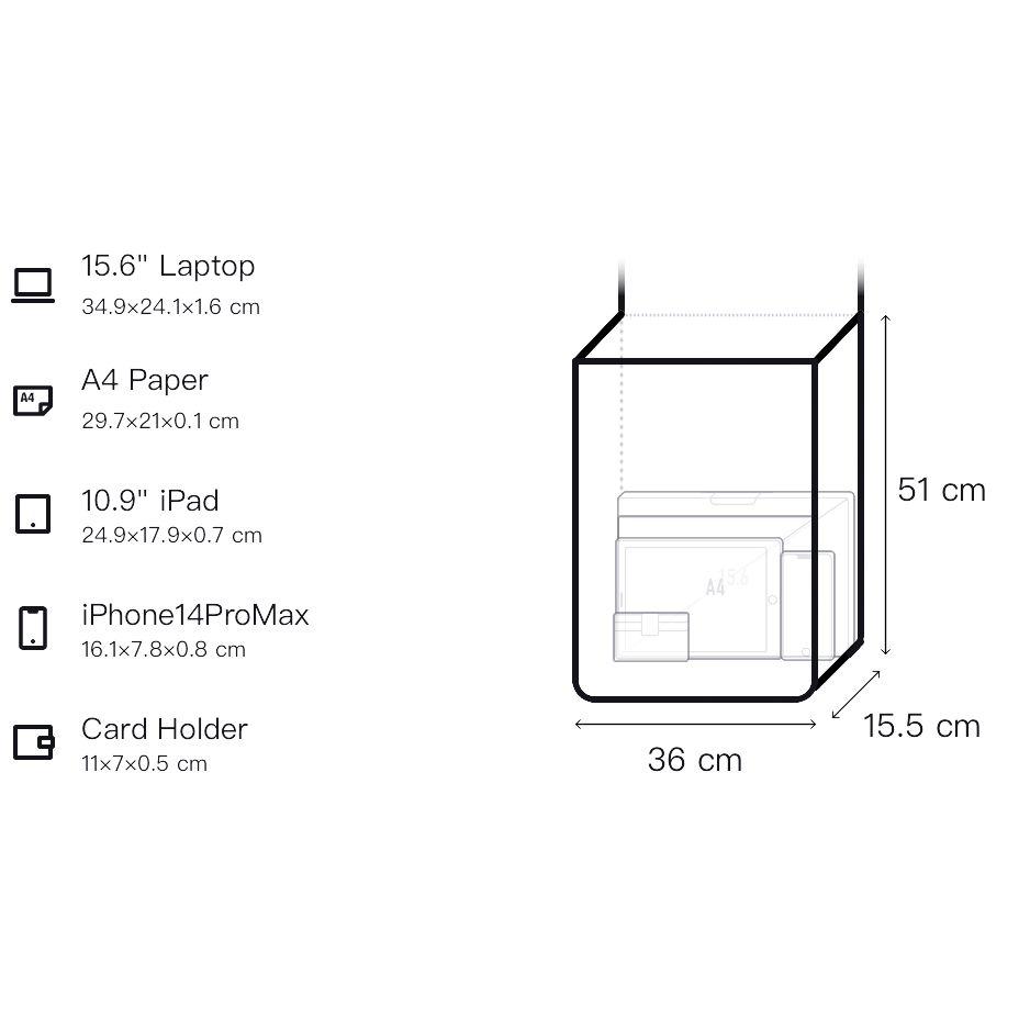 Lululemon Wunderlust 25L Casual Waterproof Nylon Backpack Unisex Backpack Black Silver LU9AS8S-0393