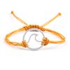 Bohemian Wax Rope Braied Bracelet for Women Men Charm Waves Adjustable Bangles Lucky String Bracelets Friends Gift Wrist Jewelry