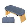 Meditationsbank aus Holz, ergonomischer, klappbarer Meditationsstuhl mit Kissen, robuster, tragbarer Seiza-Gebets-Yoga-Kniehocker