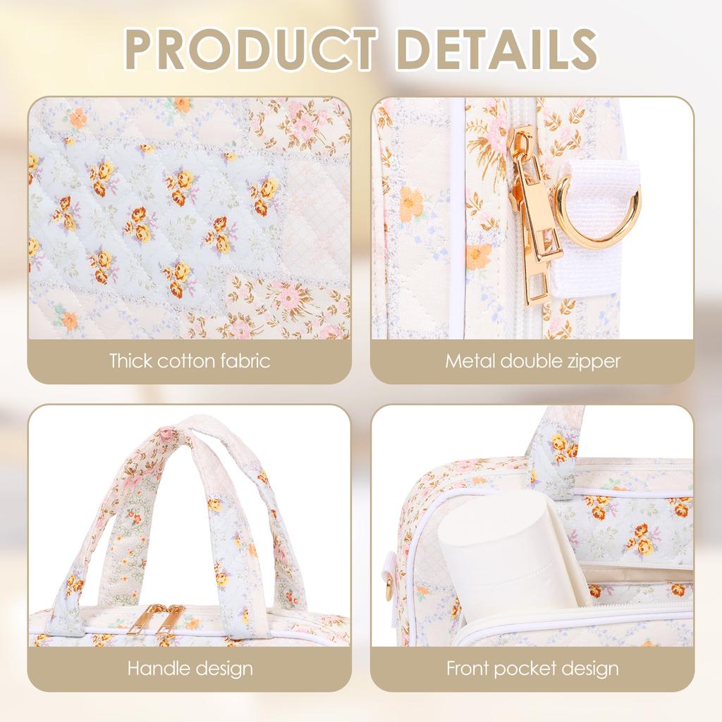 Travel Hanging Toiletry Bag Portable Waterproof Women Makeup Organizer Bag Handheld Large Capacity Cosmetic Toiletry Storage Bag
