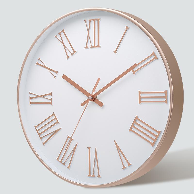 12 Inch 30CM Silent Wall Clock, Creative and Fashionable, Three-dimensional Digital Minimalist Clock for Home Living Room