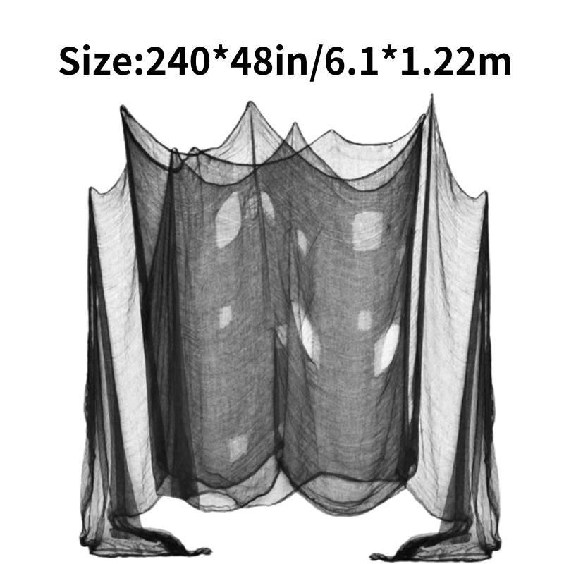 

Halloween Black Cloth Tapestry Party Supplies Decorations Outdoor Yard Home