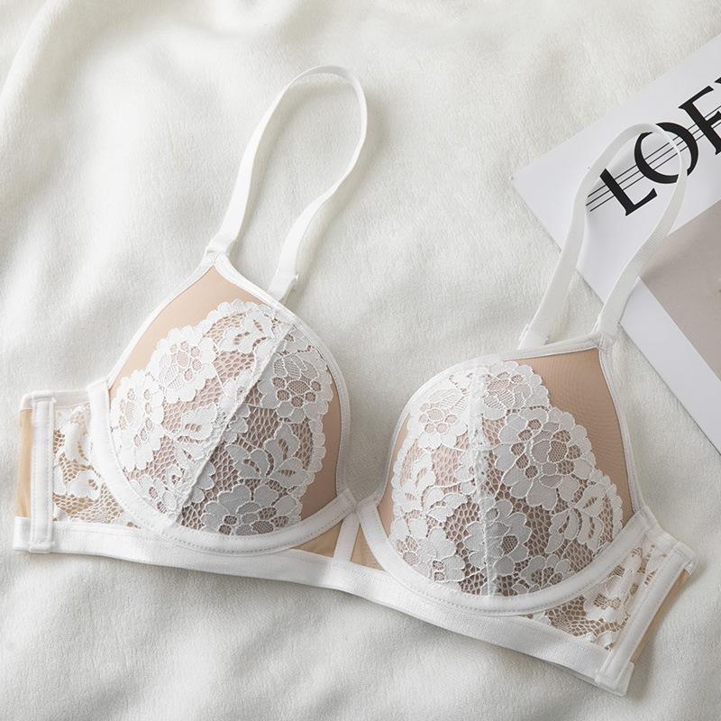 Francuski Styl Bielizna Damska Zbierająca Zapobiegająca Opadaniu Damski Cienki Biustonosz Regulowany i Wygodny Biustonosz