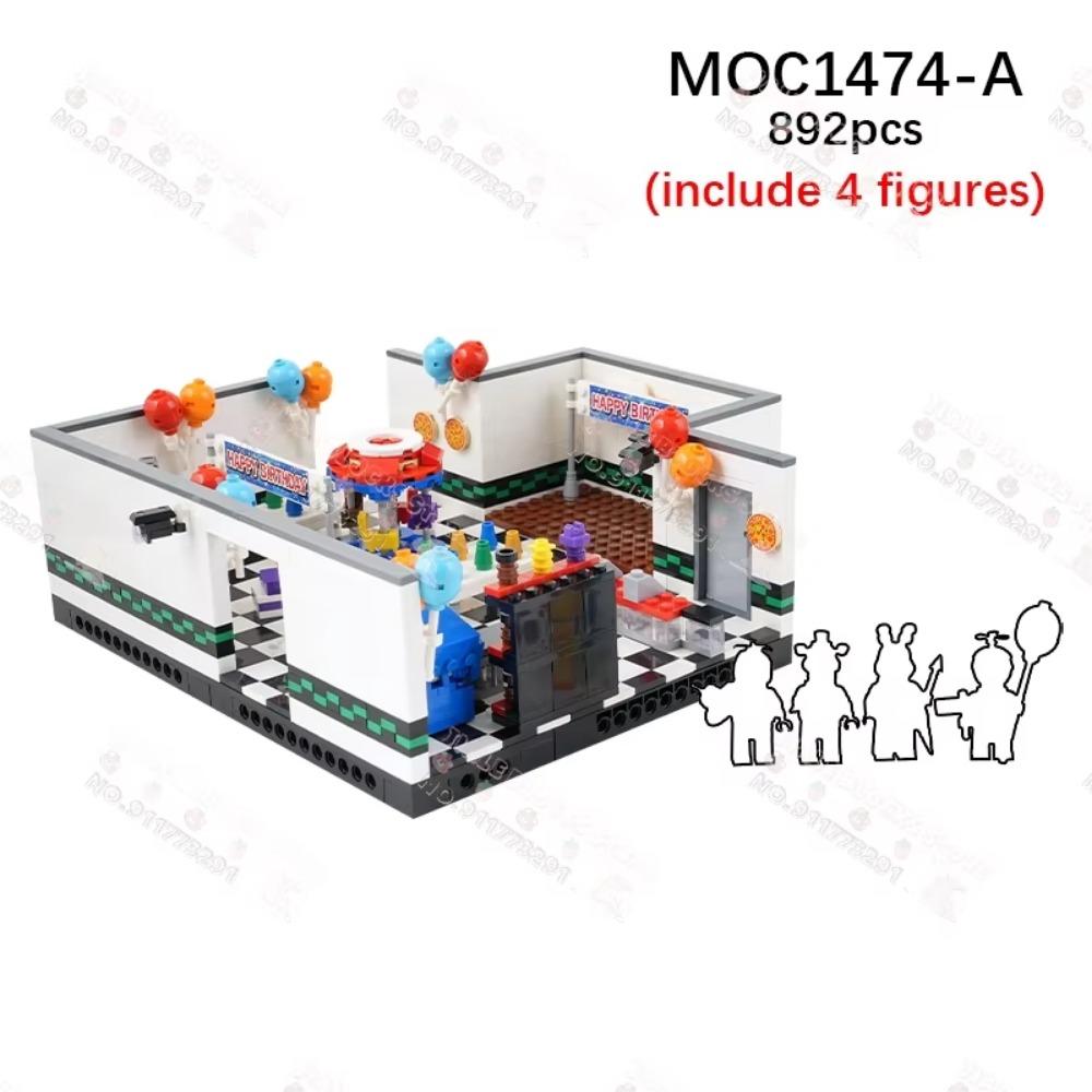 

Креативність MOC Гра Північний Ведмідь Будівельні Блоки Зроби Сам Фігурка Жахів Екшн Сцени Моделі Архітектури Іграшки для Складання Для Дітей