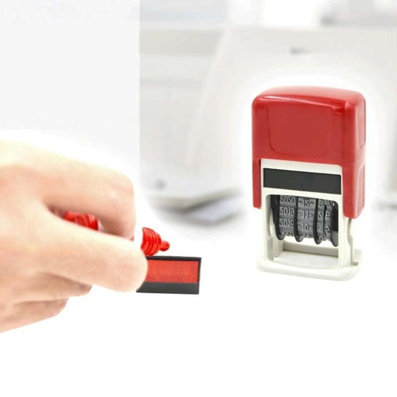 Multifunction English Date Stamp Adjustable Rubber Stamp Line Dater Number Roller Stamp Office Stamp Scrapbooking Stamp
